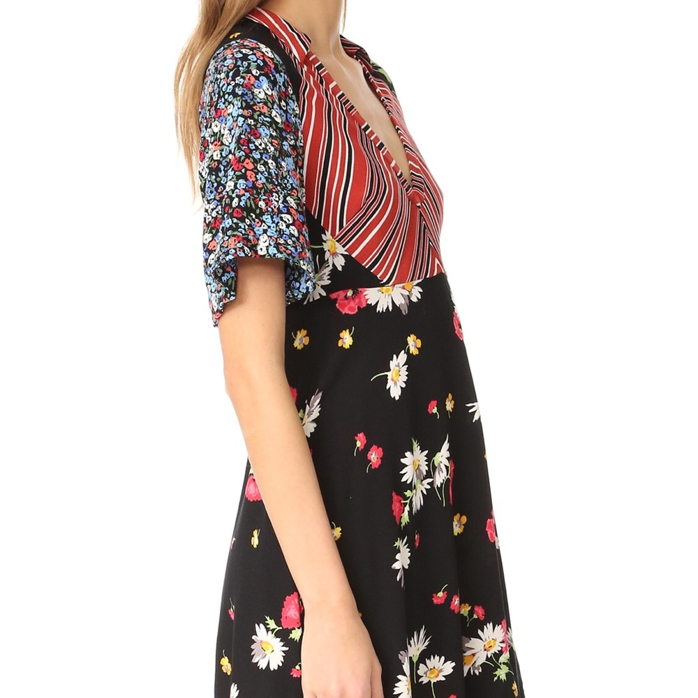 Free People Stripes and Flowers Mini Dress - Picture 4 of 5